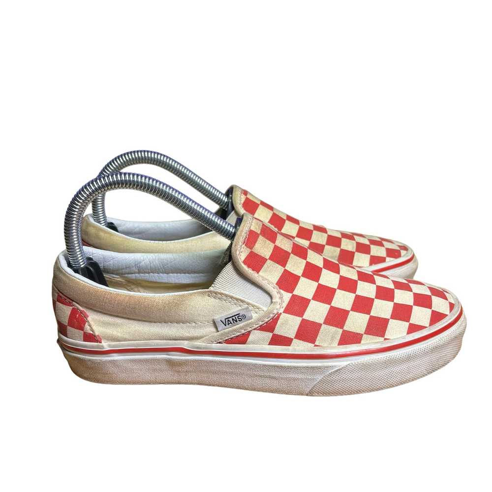 Vans Classic Red Checkerboard Slip-On Unisex Snea… - image 7