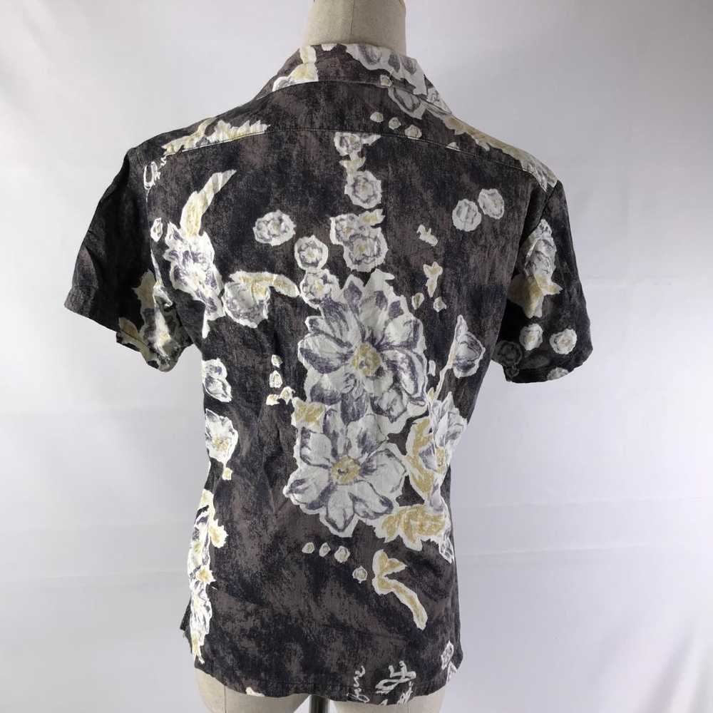 45Rpm Floral Open Collar Shirt Blouse Aloha 3 W46… - image 3