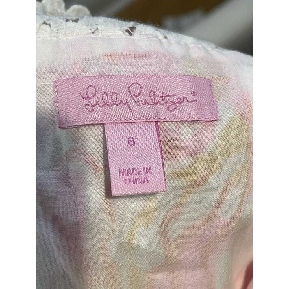 Lilly Pulitzer Womens Dress Reagan Pink Floral La… - image 11