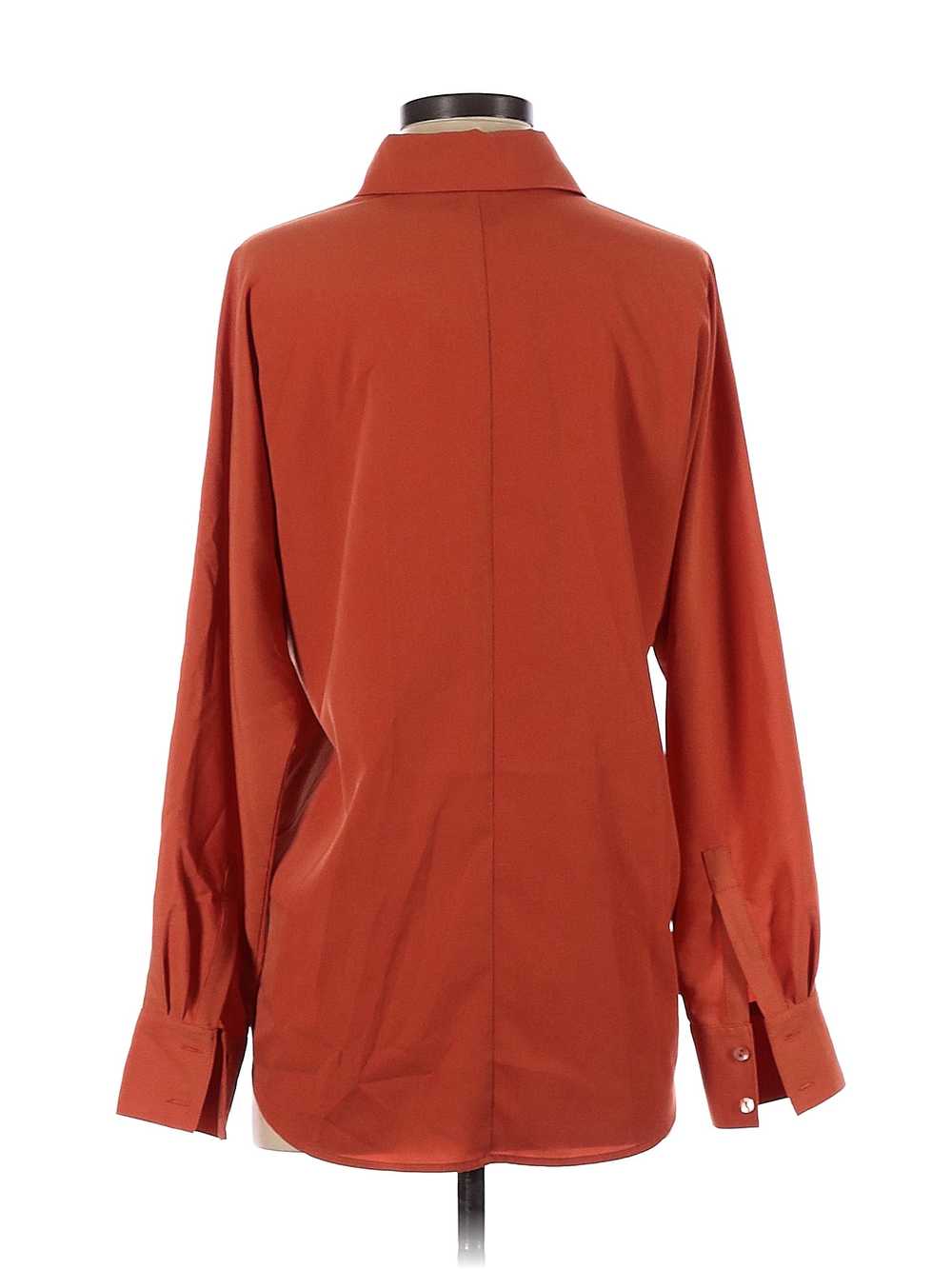 W by Worth Women Orange Long Sleeve Blouse P - image 2