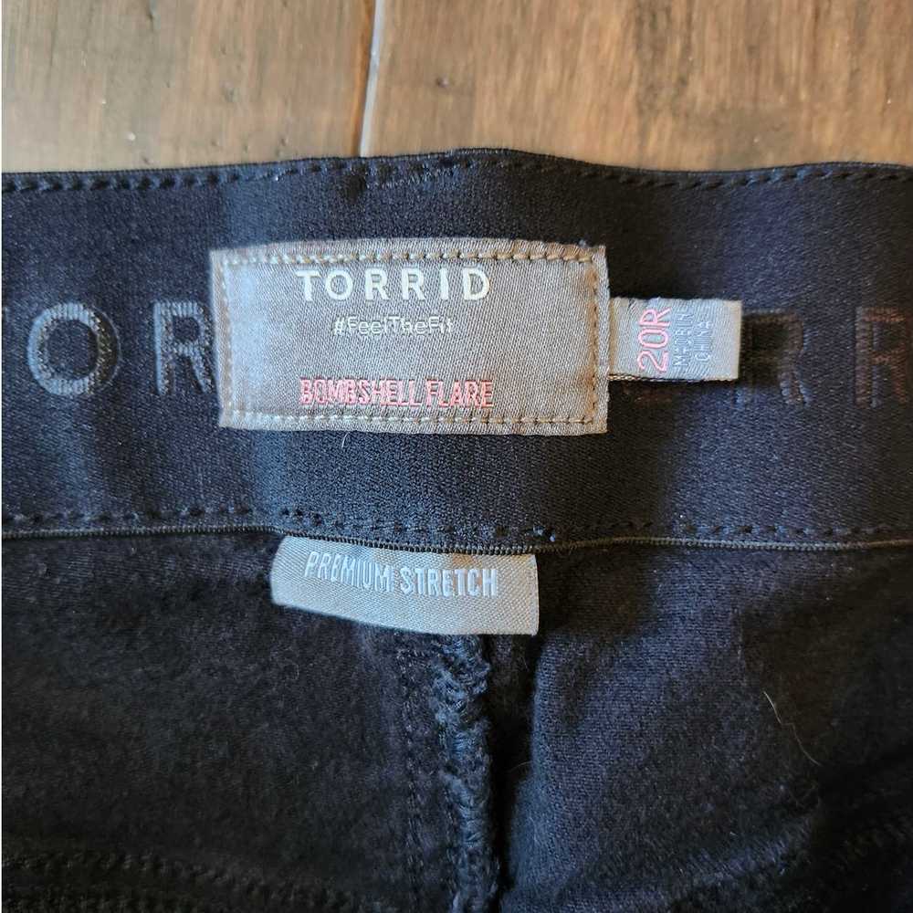 Torrid Bombshell Flare Jeans Plus Size 20 R High-… - image 4