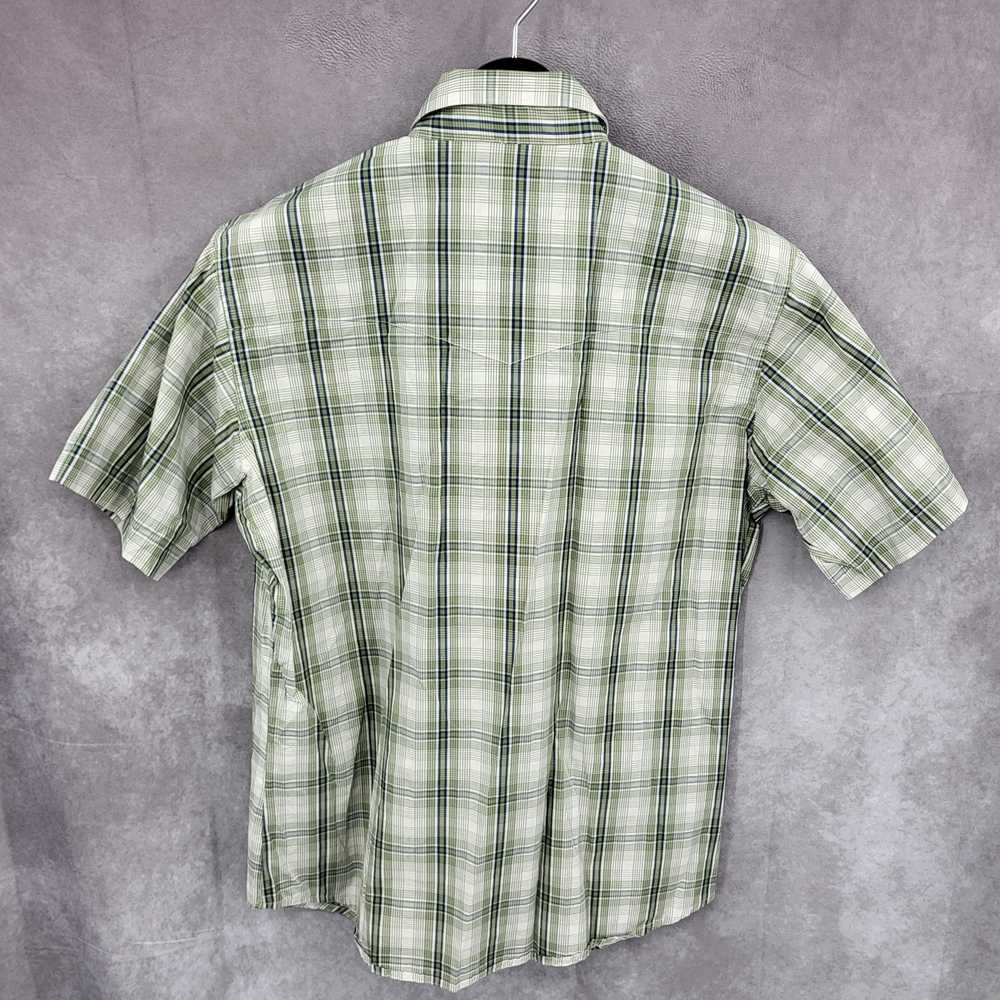Wrangler Western Shirt Mens Large Plaid Pearl Sna… - image 6