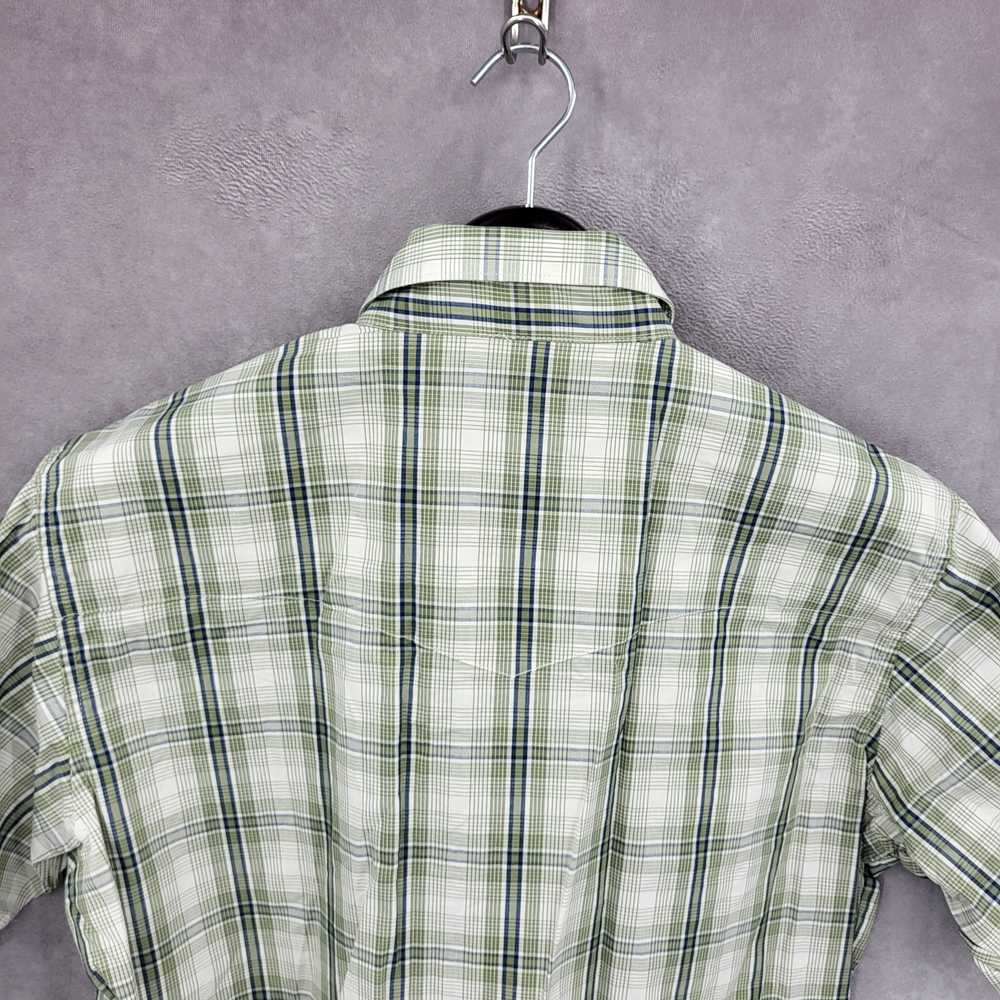 Wrangler Western Shirt Mens Large Plaid Pearl Sna… - image 7