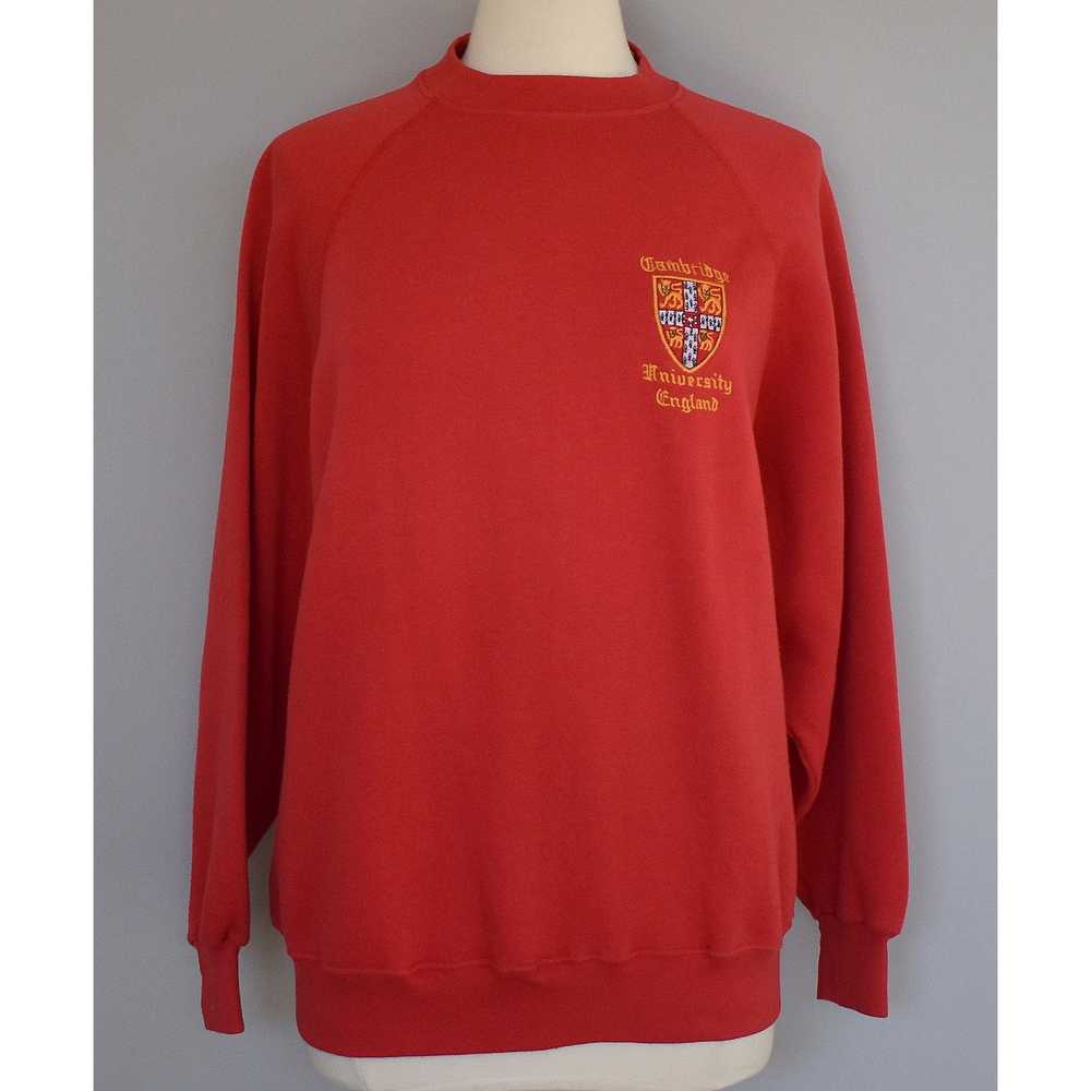 Vintage 80s University of Cambridge Sweatshirt Si… - image 2