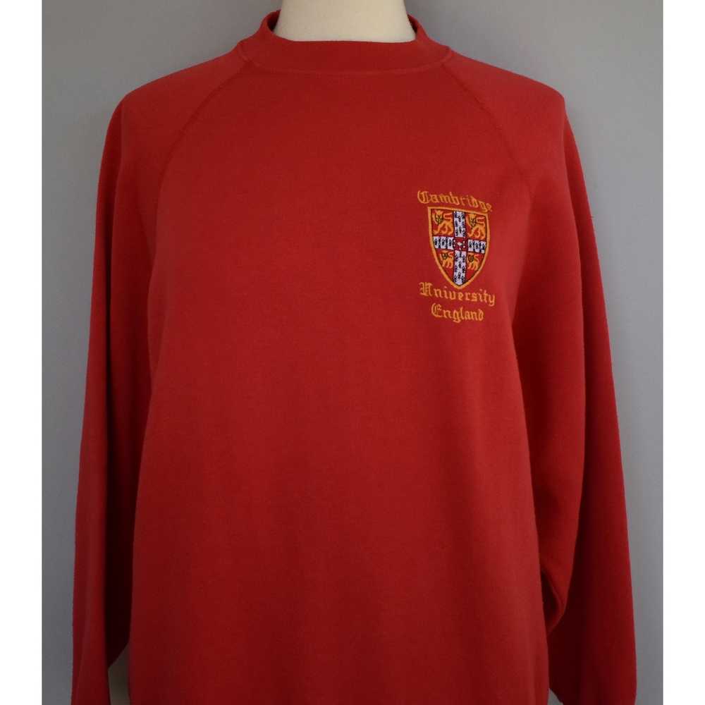 Vintage 80s University of Cambridge Sweatshirt Si… - image 3