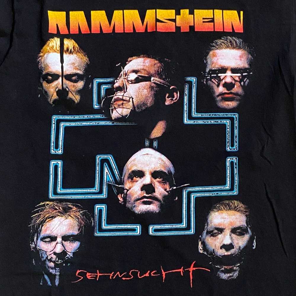 Band Tees × Vintage Rammstein Sehnsucht Band Grap… - image 2