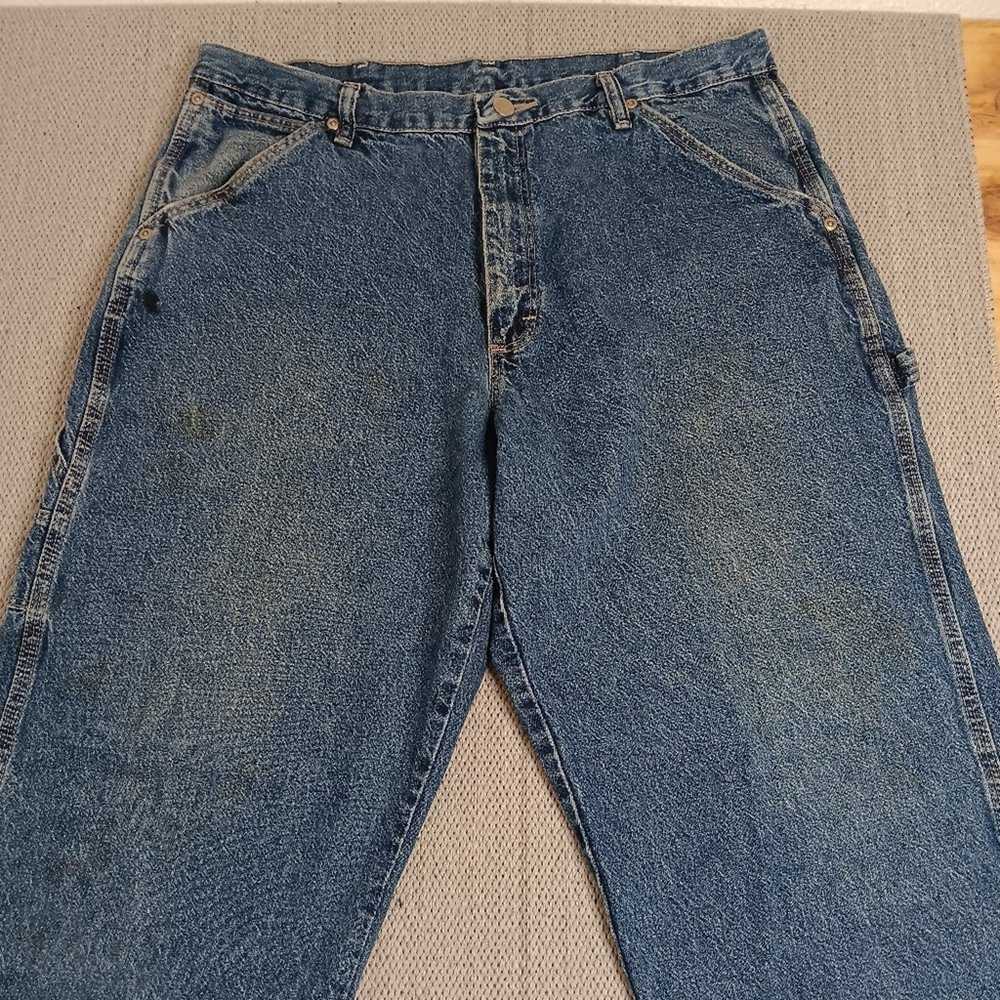 Wrangler Jeans Co. Mens 34X30 Vintage Carpenter J… - image 7