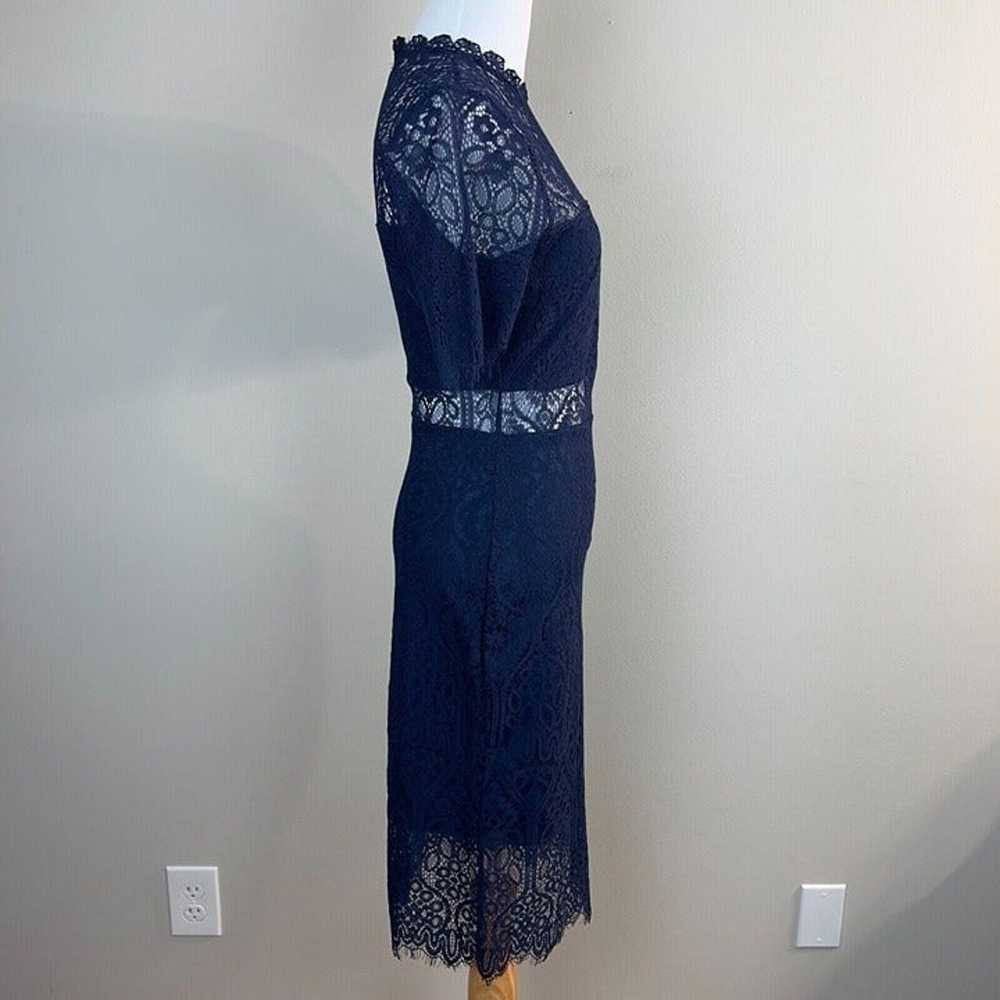 Lulus Dress S Navy Blue Remarkable Lace Sheath Li… - image 5