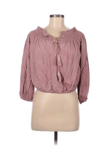 Storia Women Pink Long Sleeve Blouse M - image 1