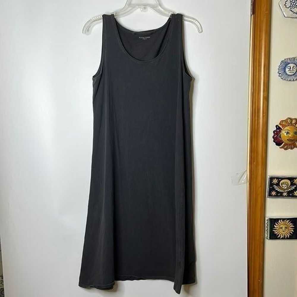 Eileen Fisher Womens Gray Tank Dress Cotton S SMA… - image 1