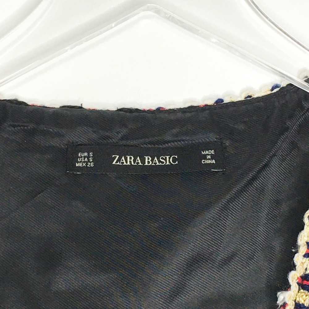 Zara S Womens Textured Weave Tweed Dress Sleevele… - image 4