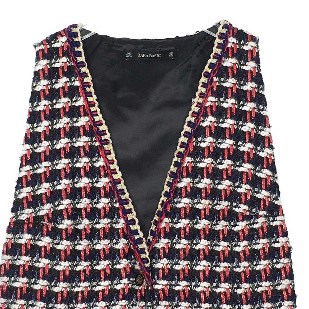 Zara S Womens Textured Weave Tweed Dress Sleevele… - image 5