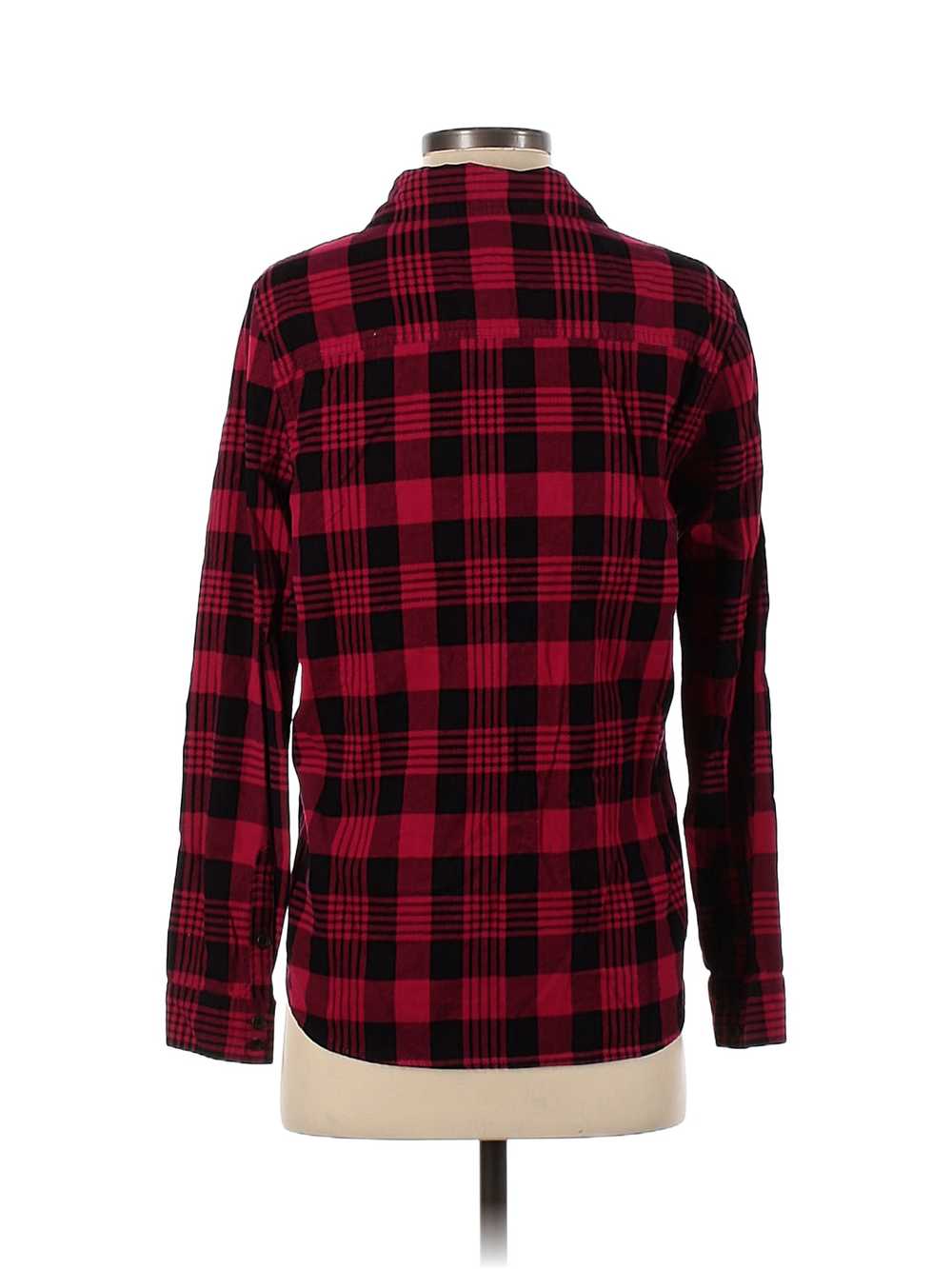 Forever 21 Women Red Long Sleeve Button-Down Shir… - image 2