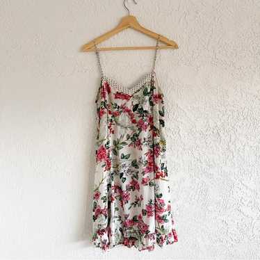 Anthropologie Floral Cami Mini Dress