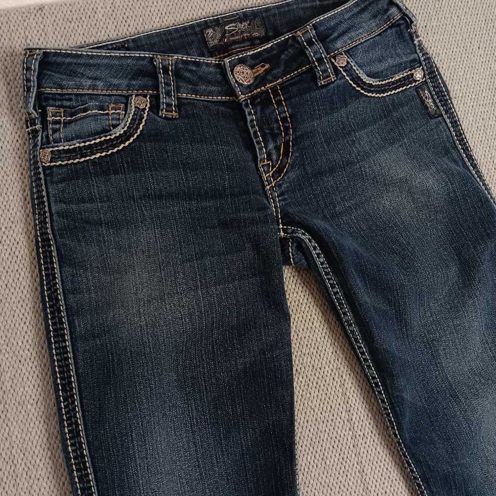 Silver Jeans Co. Frances 22" Flare Jeans 30X32 Em… - image 5