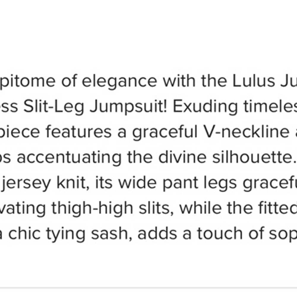 Lulus Just Breathe Black Sleeveless Slit-Leg Jump… - image 9