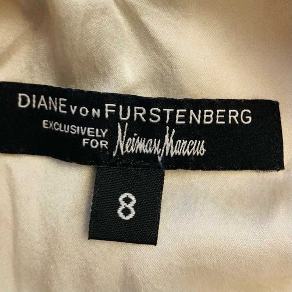 Diane Von Furstenberg classy midi womens cream dr… - image 2