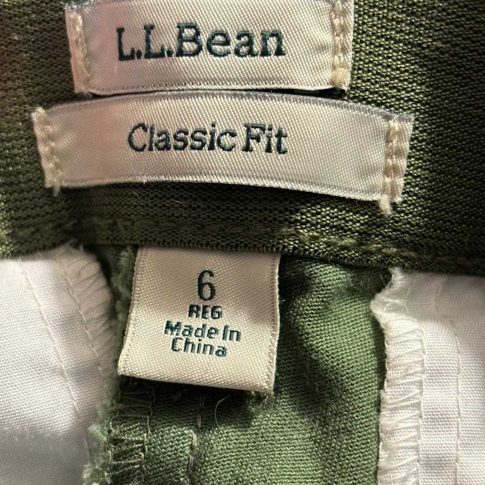 L.L. Bean Women's Green Classic Fit Pants - Size 6 - image 4