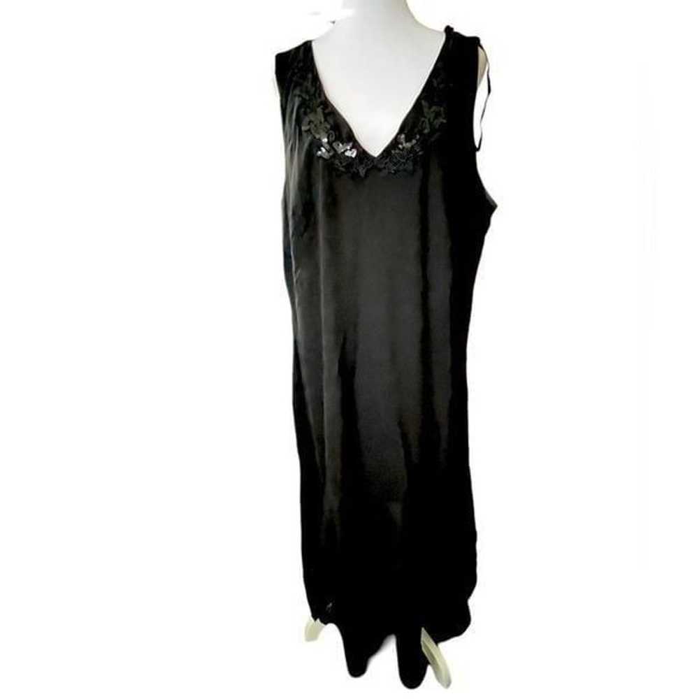 2PIECE BLACK BEADED NECKLINE DRESS SET - image 3