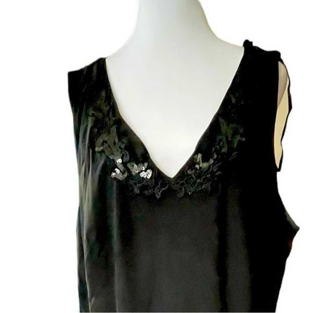 2PIECE BLACK BEADED NECKLINE DRESS SET - image 4