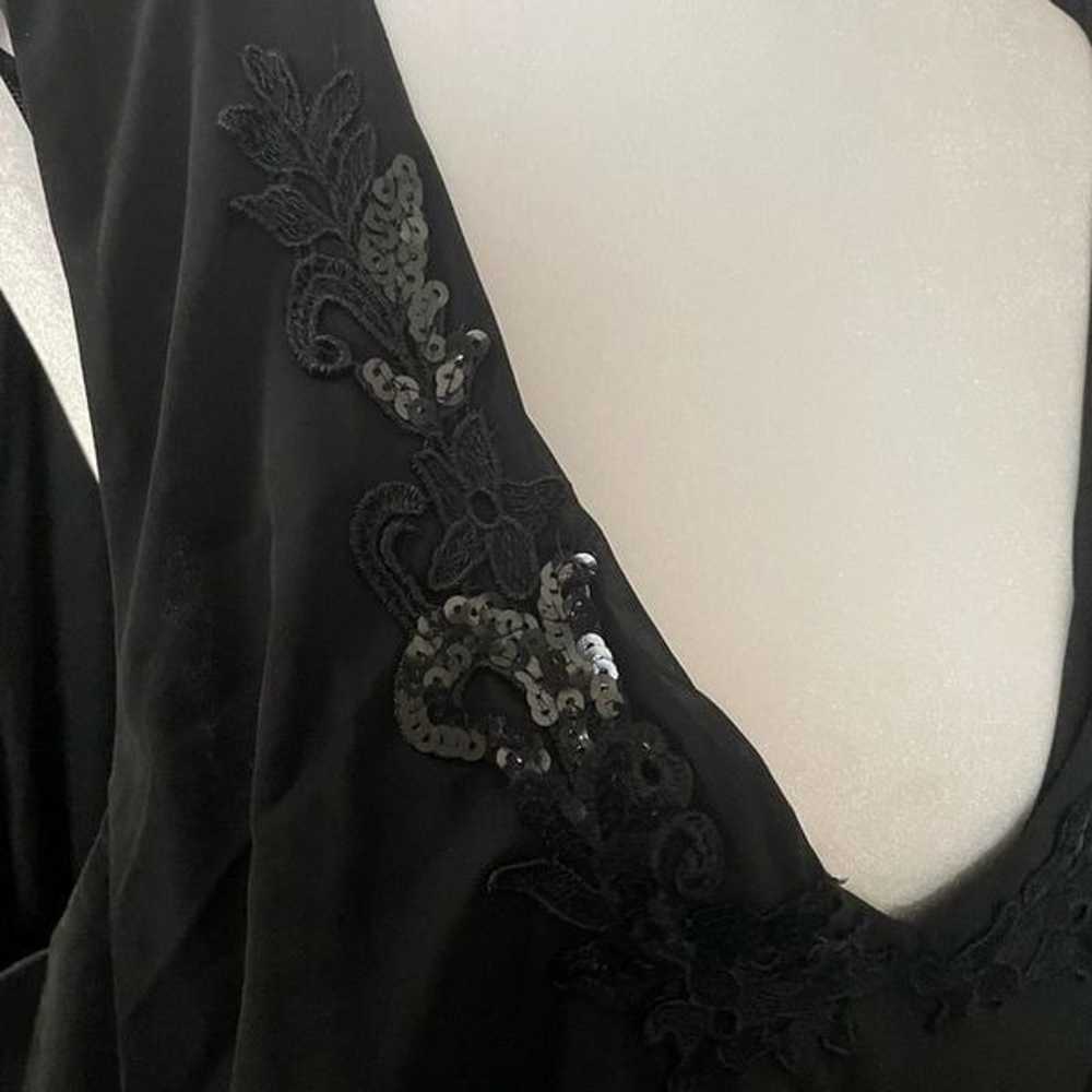 2PIECE BLACK BEADED NECKLINE DRESS SET - image 8