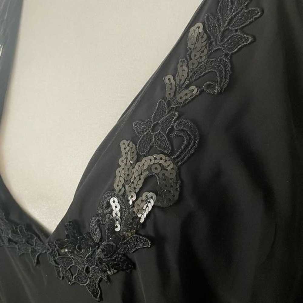 2PIECE BLACK BEADED NECKLINE DRESS SET - image 9