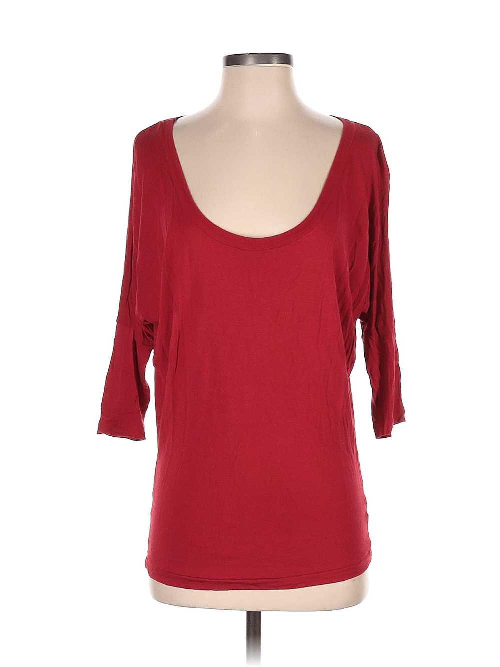 American Apparel Women Red Long Sleeve T-Shirt XS - image 1