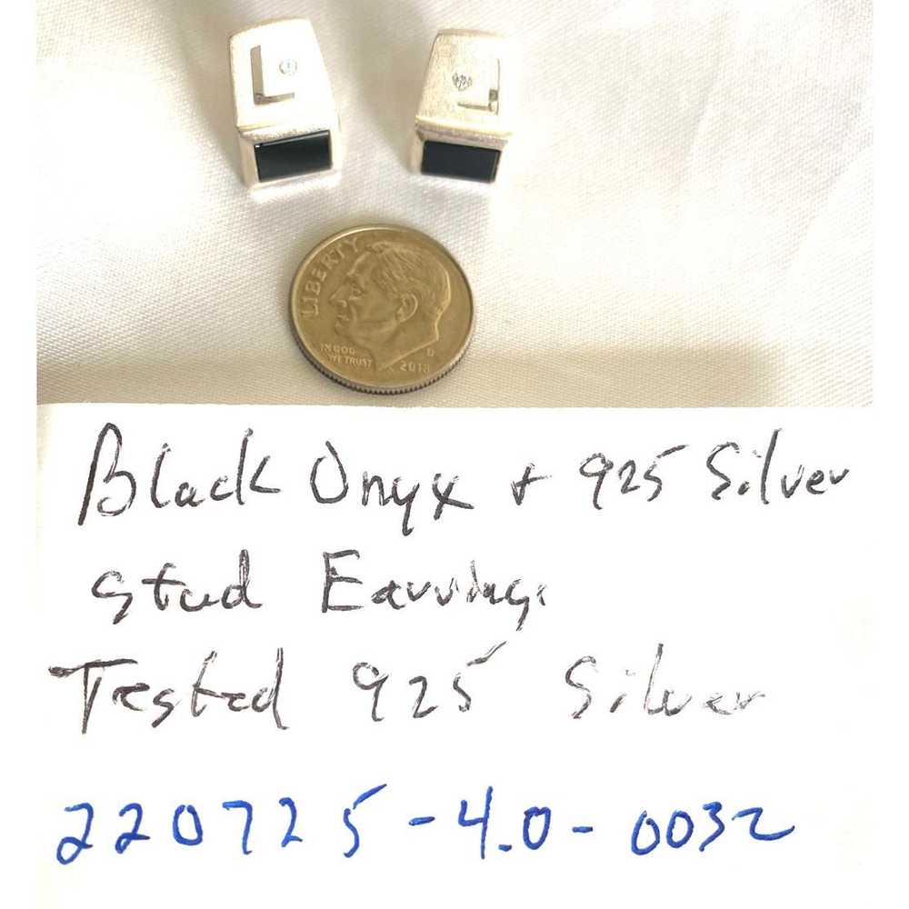 925 Silver LE#x Beautiful Black Onyx & 925 Silver… - image 6
