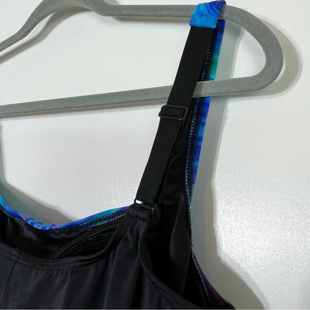 Miraclesuit Black and Blue Starburst Swimsuit Siz… - image 6