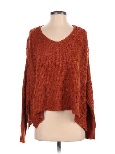 Lost and Wander Women Orange Pullover Sweater XS