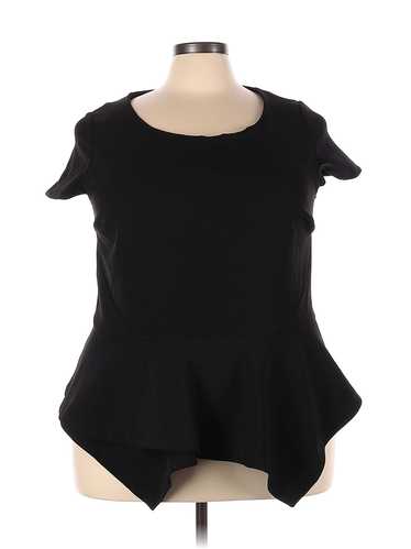 MYNT 1792 Women Black Short Sleeve Blouse 3X Plus