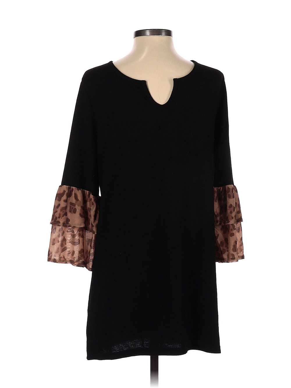 Suzanne Betro Women Black Casual Dress S - image 2