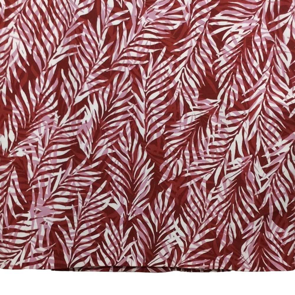 Ann Taylor Factory Red Pink & White Palm Frond Le… - image 3
