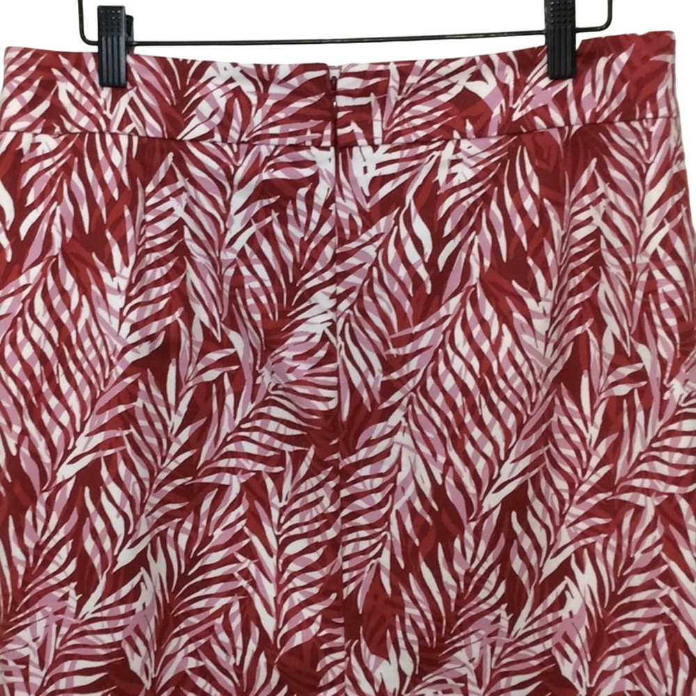 Ann Taylor Factory Red Pink & White Palm Frond Le… - image 5