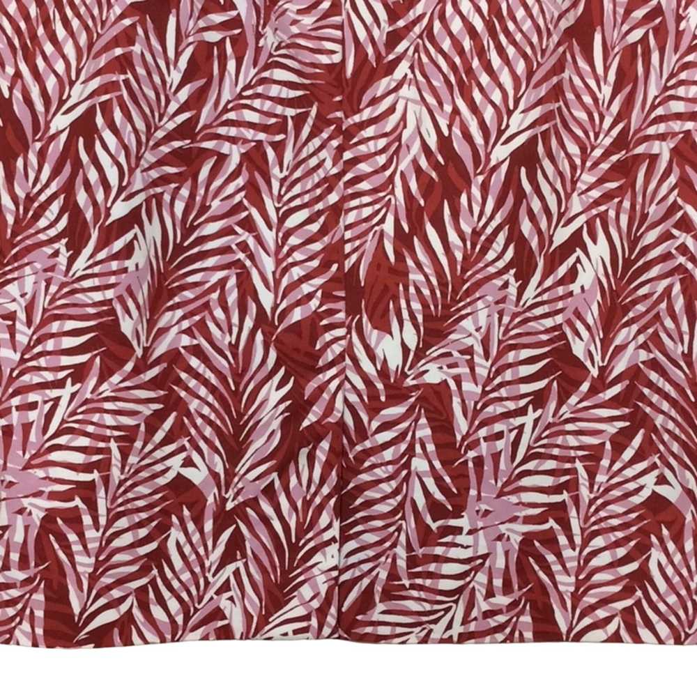 Ann Taylor Factory Red Pink & White Palm Frond Le… - image 6