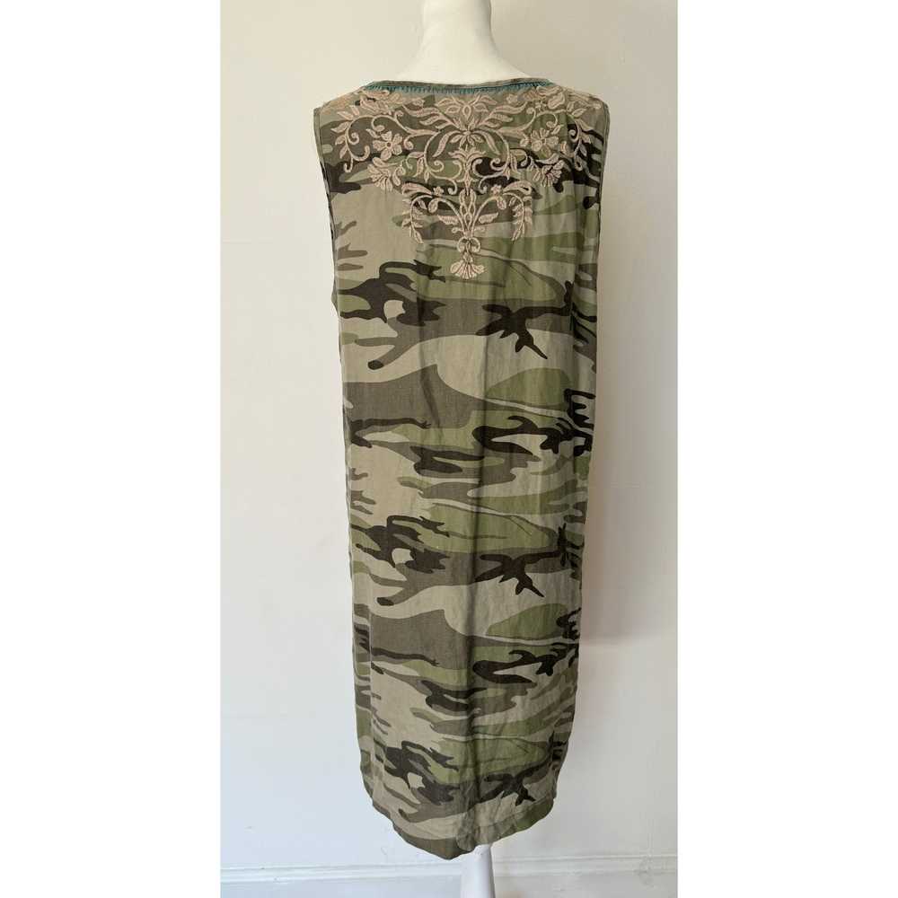 JOHNNY WAS Adeline Linen Camo Floral Embroidered … - image 5