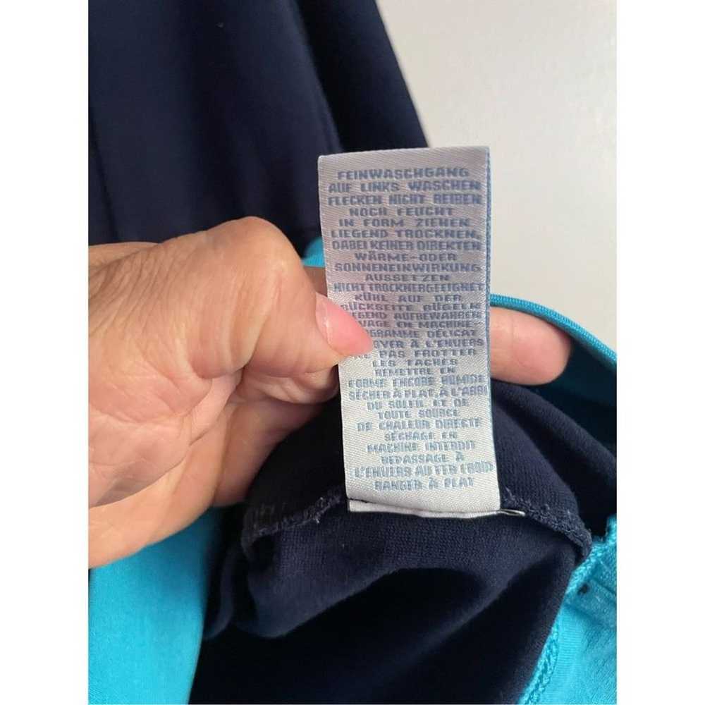 Boden dress shift blue 3/4 sleeves pockets color … - image 7