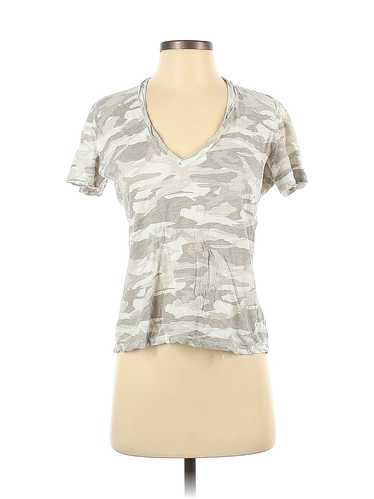 Monrow Women Silver Short Sleeve T-Shirt XS