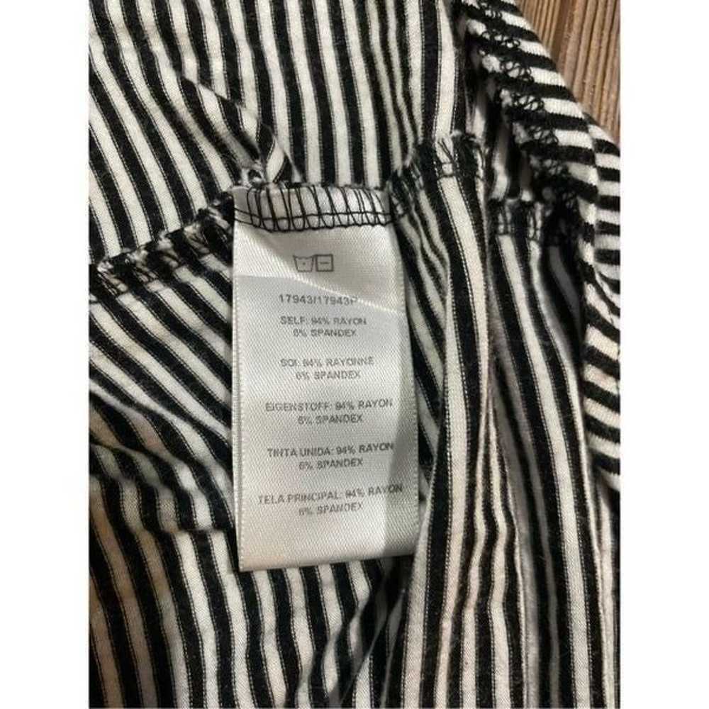 Dolan Left Coast Dress Black White Stripe Knit Co… - image 12