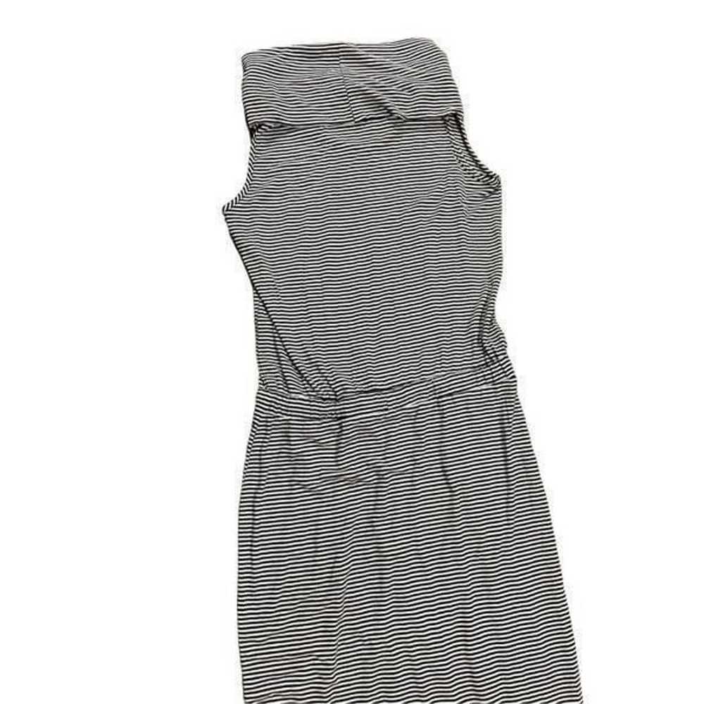 Dolan Left Coast Dress Black White Stripe Knit Co… - image 7