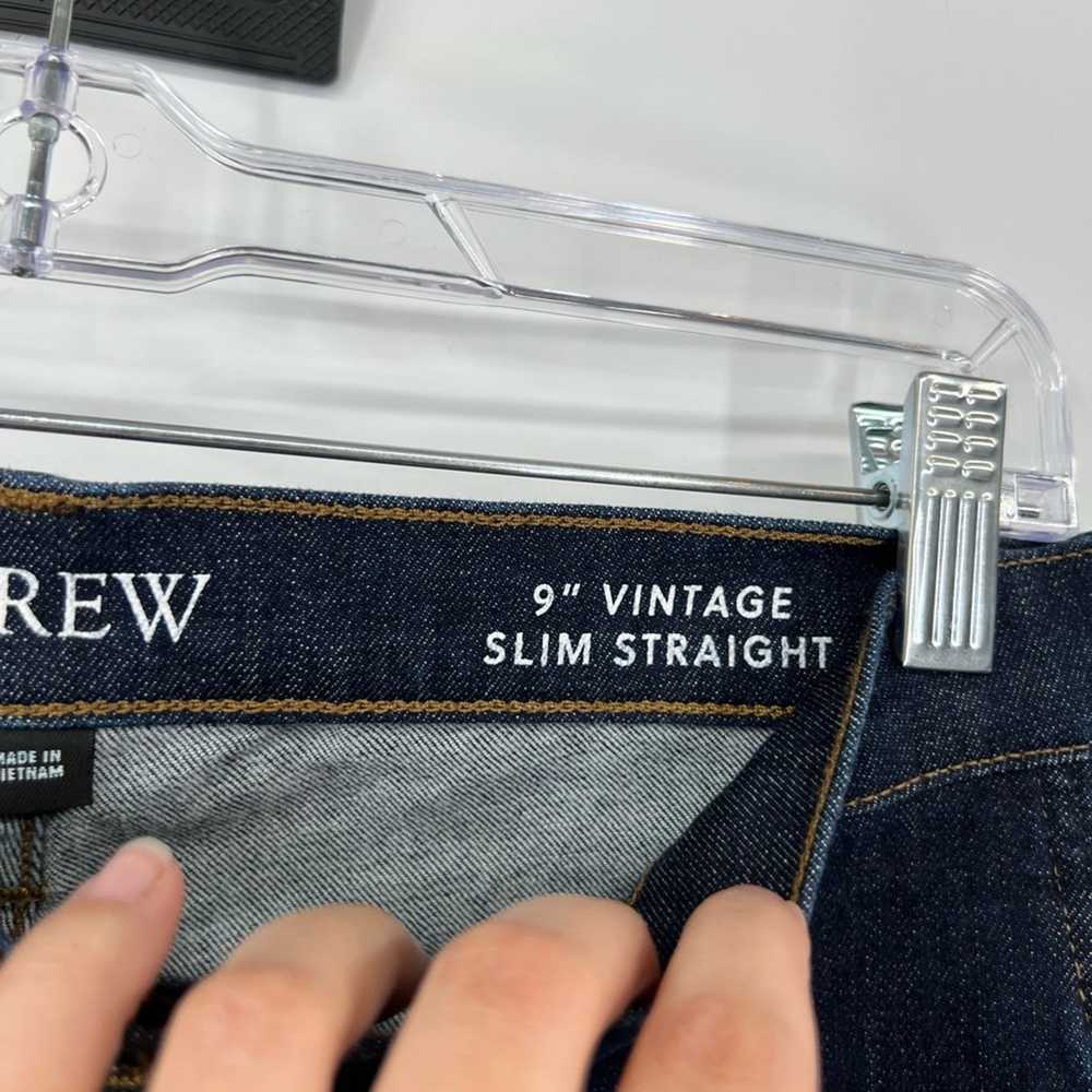 J. Crew Size 28 9” Mid-Rise Vintage Slim-Straight… - image 5