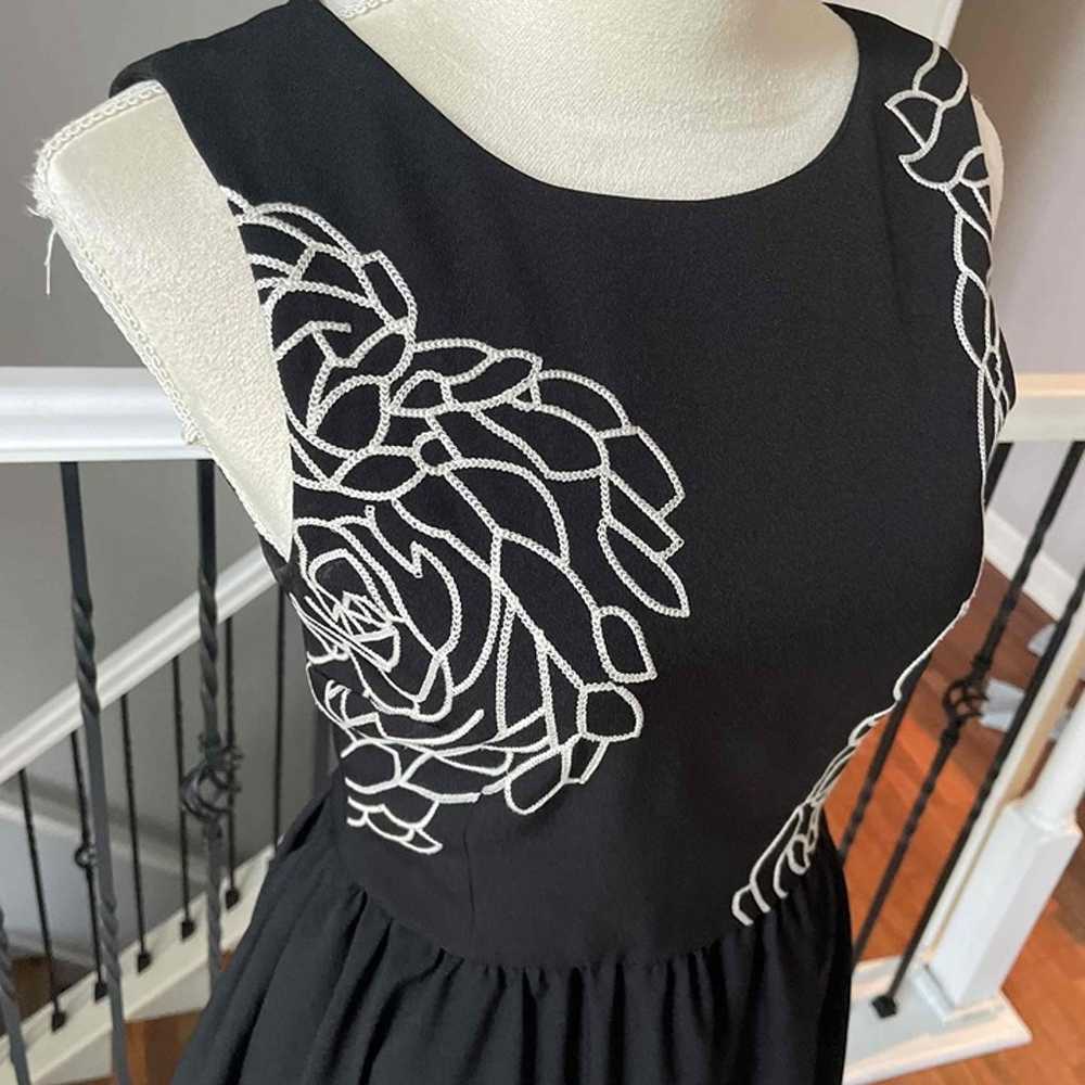 Keepsake the Label Black Sleeveless Embroidered F… - image 2