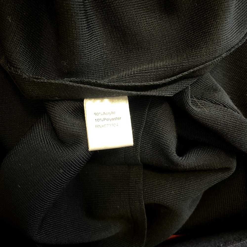 Ming Wang Black Knit Midi Short Sleeve Dress Size… - image 6
