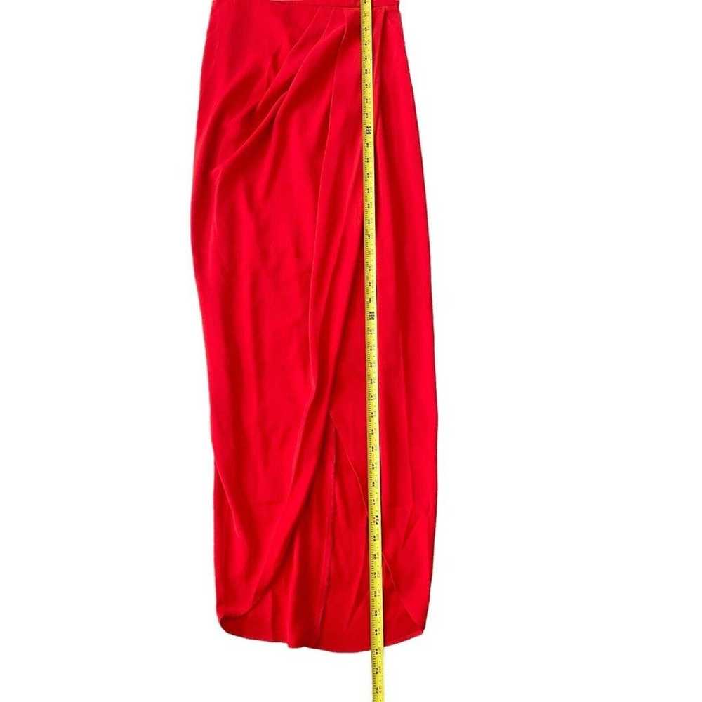 Shona Joy Core Cocktail Draped Dress in Tomato Re… - image 8