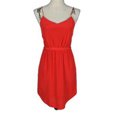 Madewell Silk Starview Cami Mini Dress Red Size 0 - image 1
