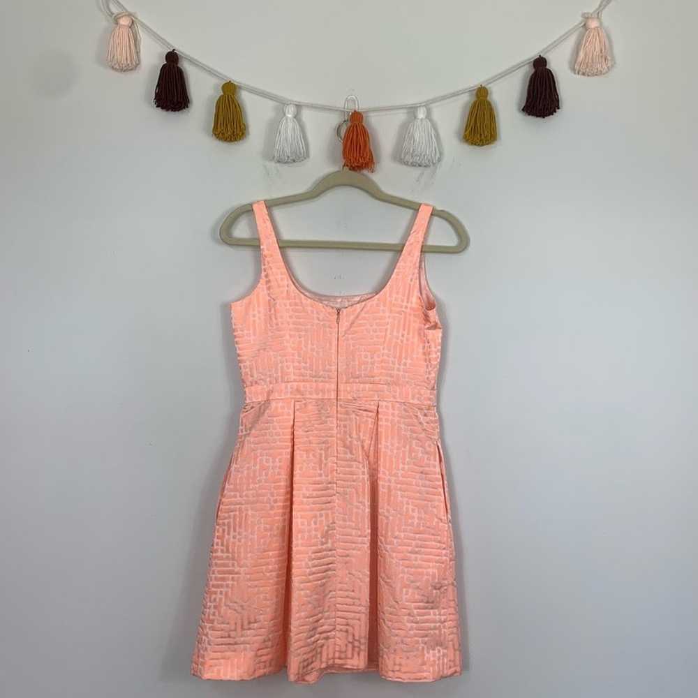 Shoshanna Pleated Sleeveless Peach Pink Mini Dres… - image 10