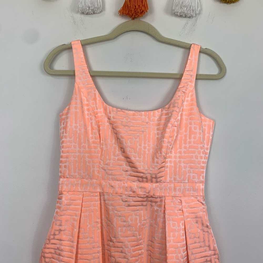 Shoshanna Pleated Sleeveless Peach Pink Mini Dres… - image 3