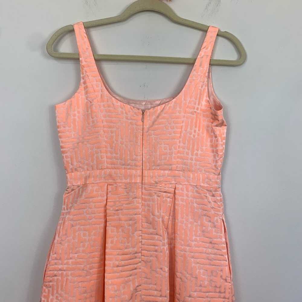 Shoshanna Pleated Sleeveless Peach Pink Mini Dres… - image 7