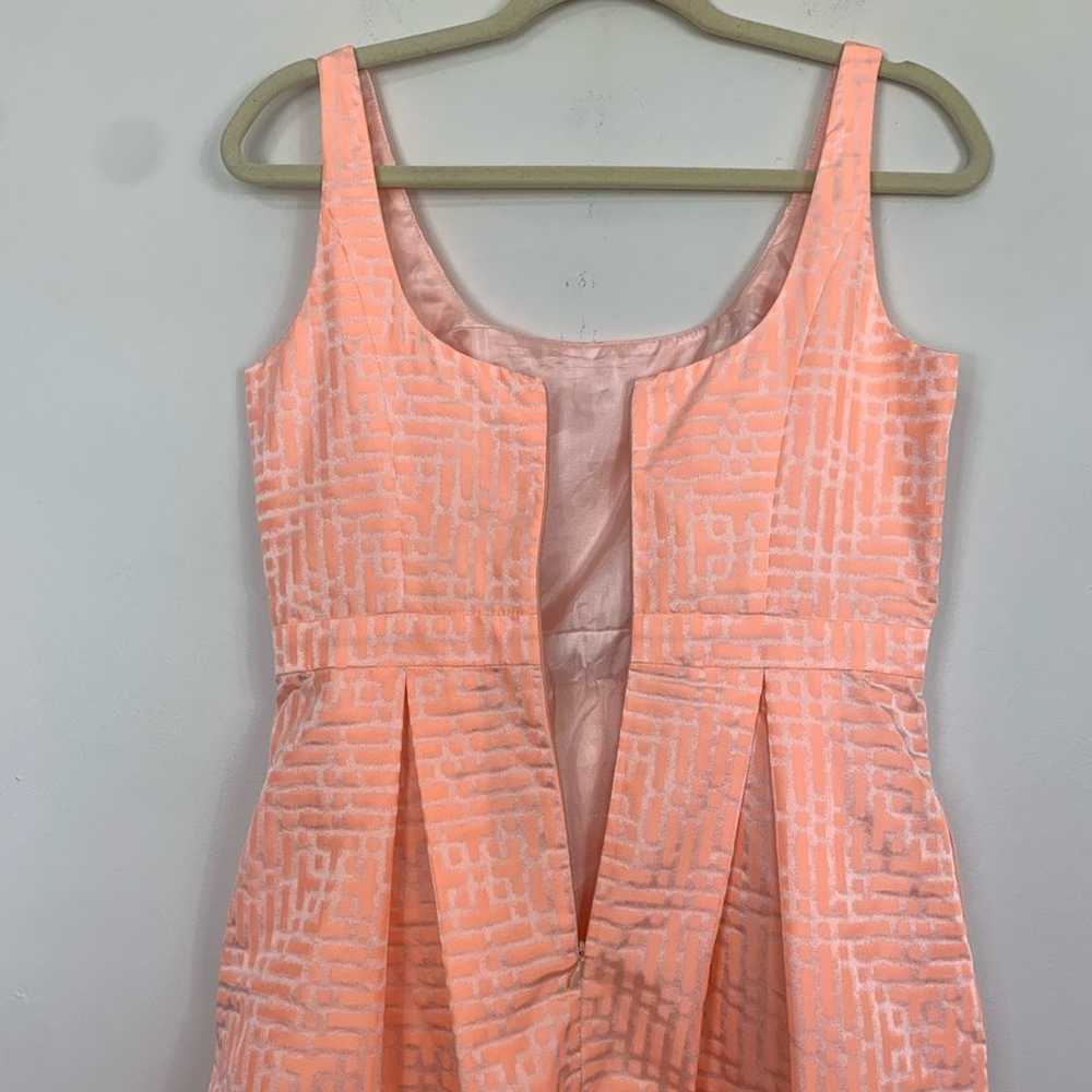 Shoshanna Pleated Sleeveless Peach Pink Mini Dres… - image 8