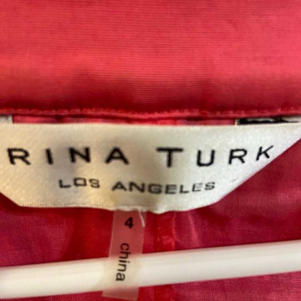 Trina Turk Pink Lace  Studded Collar Dress Sz 4 - image 6